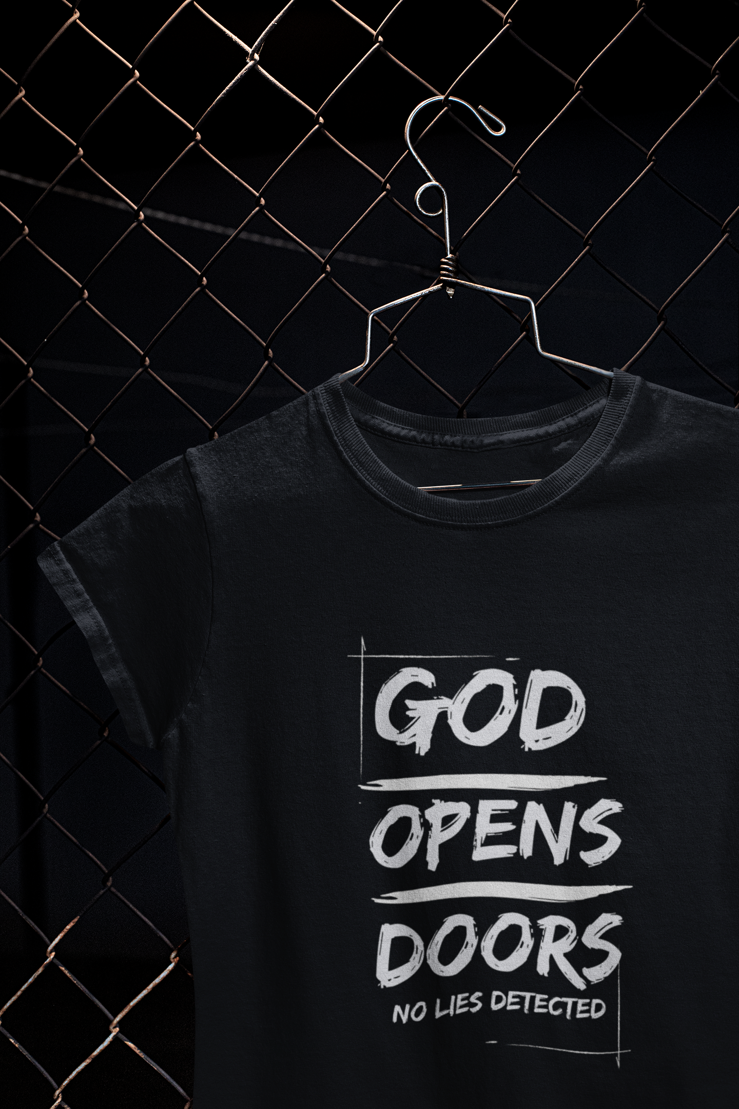 G.O.D White on black Christian Unisex