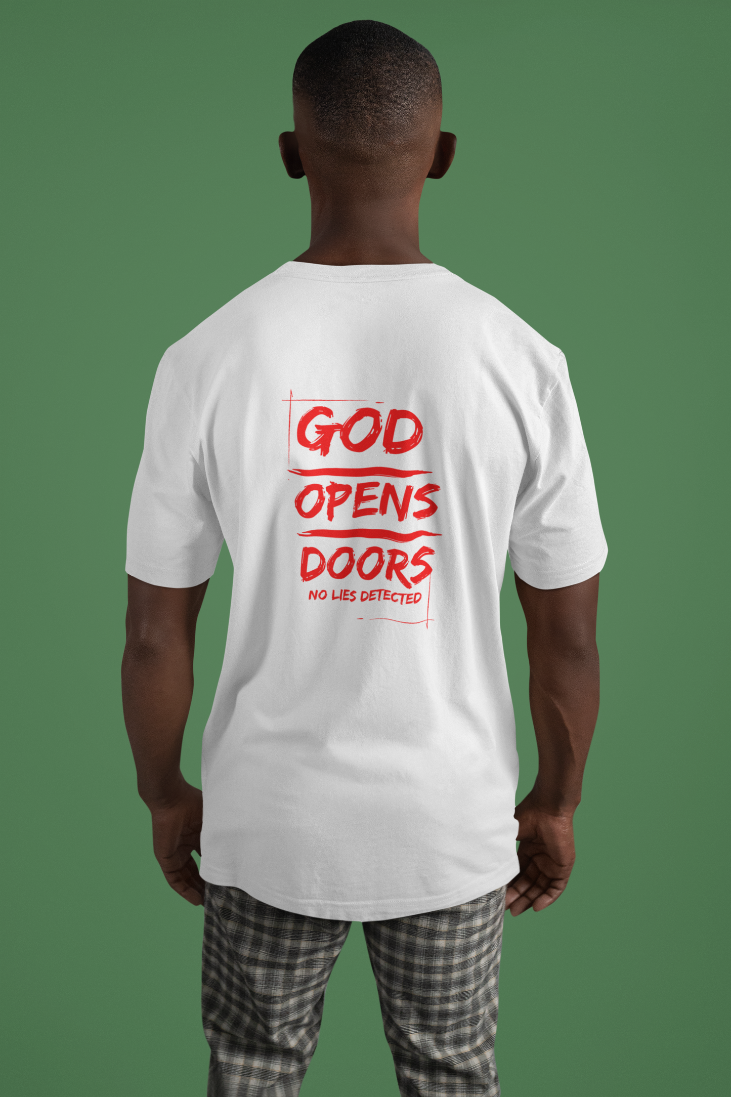 G.O.D Red/white Unisex Christian Shirt
