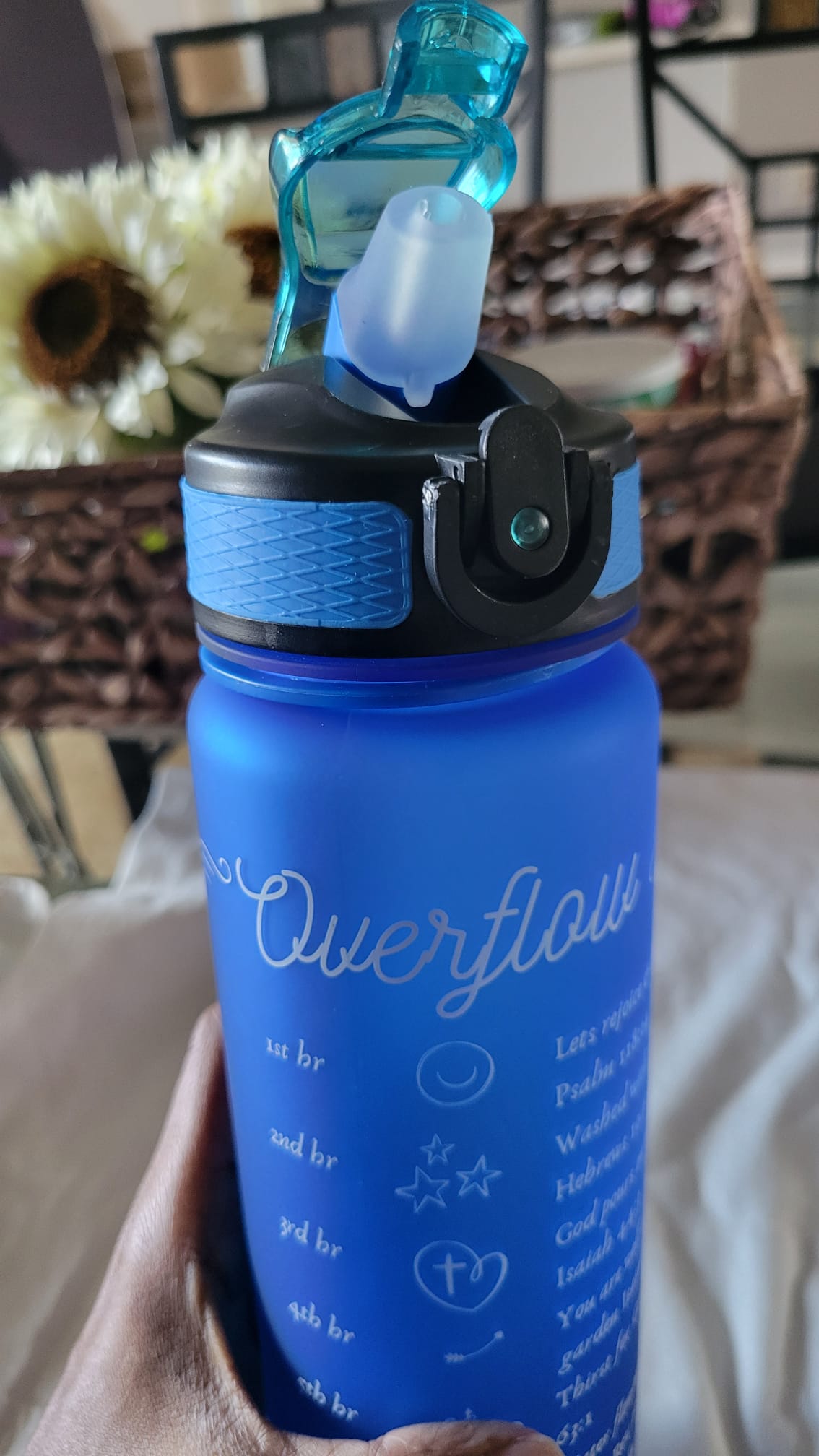 Overflow Water Sports Bottle with Bible Verses