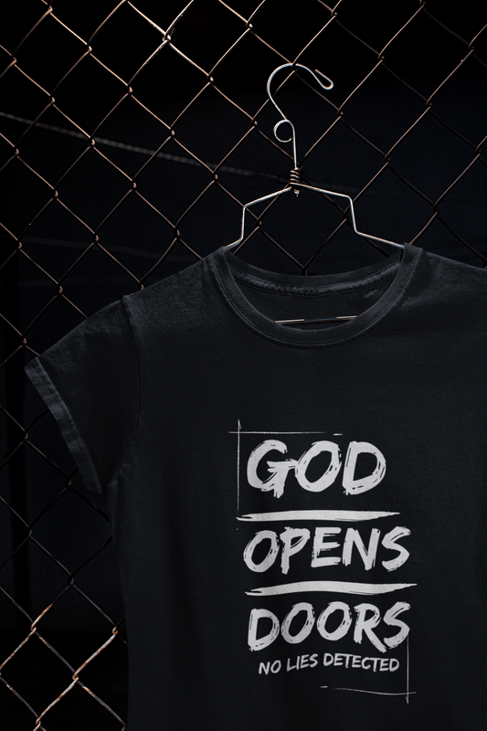 G.O.D White on black Christian Unisex T-Shirt Preorder 8/2 for in stock 8/23