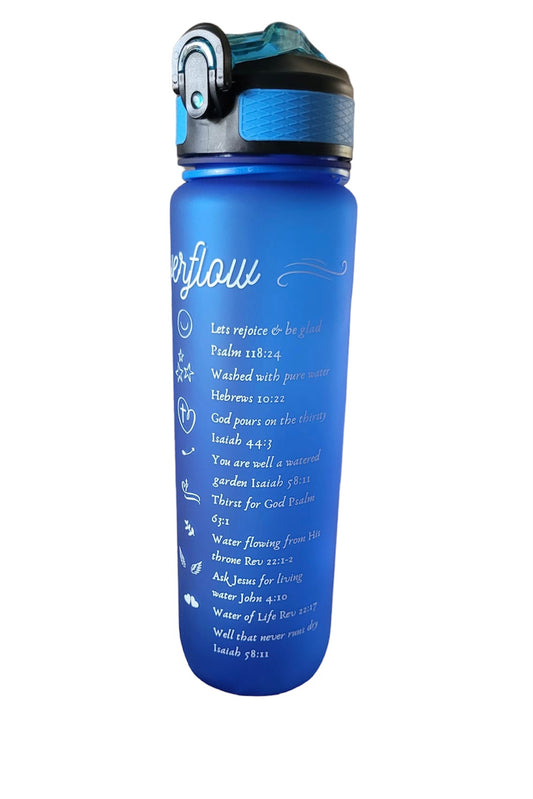 Overflow Water Sports Bottle with Bible Verses