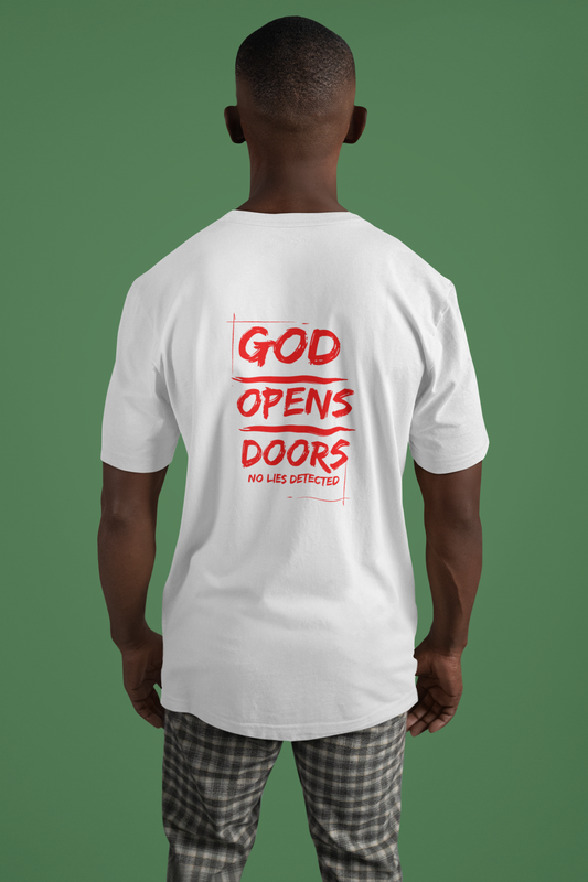 G.O.D Red/white Unisex Christian Shirt Preorder 8/2/24 In stock 8/23/24